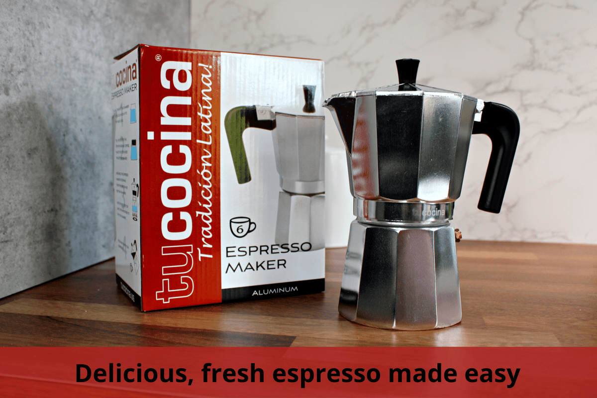 IMUSA 4-Cup Espresso & Cappuccino Maker Red