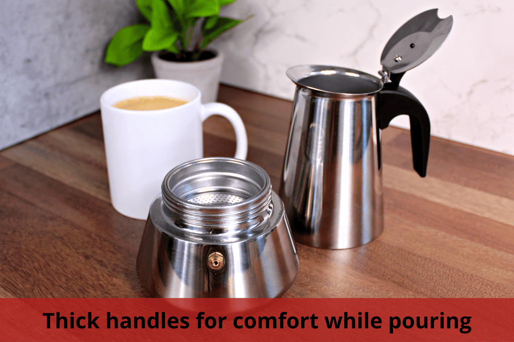  Kings County Tools Stovetop Single Spout Espresso Maker, Stainless  Steel Coffee Machine, Dark & Rich Brew Flows in Minutes, No Frill  Operation