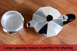 Stove-top aluminum espresso maker